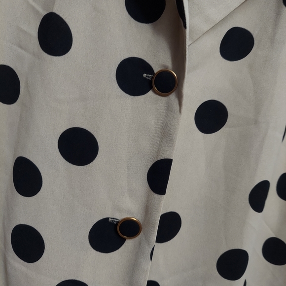 One More Button Hurt Polka Dot Blouse - Picture 2 of 4